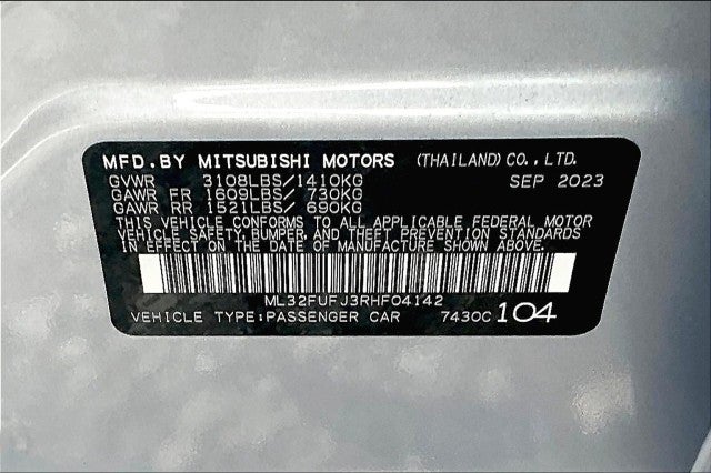 2024 Mitsubishi Mirage G4 ES CVT