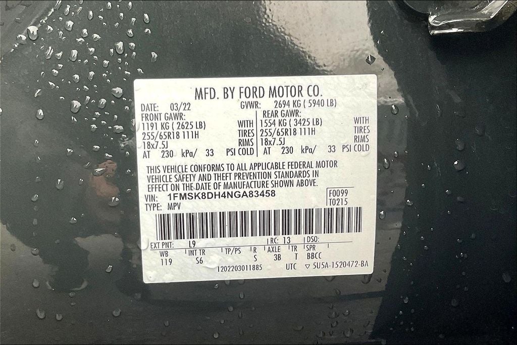 2022 Ford Explorer XLT w/PanoRoof