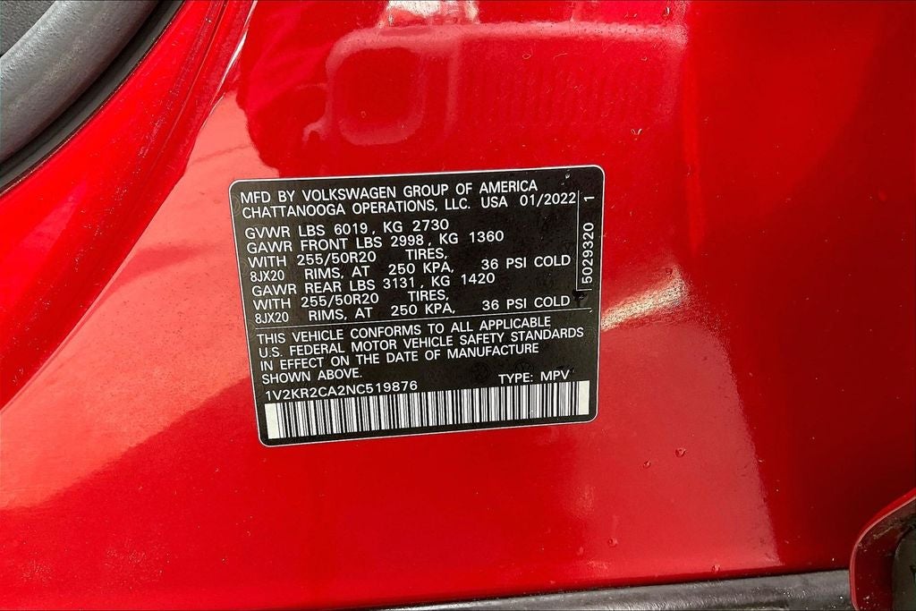 2022 Volkswagen Atlas 3.6L V6 SE w/Technology