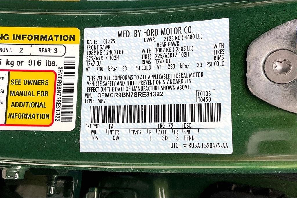 2025 Ford Bronco Sport Big Bend