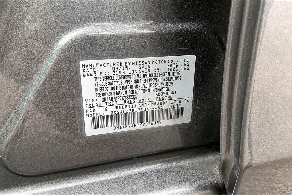 2019 Nissan Sentra SV