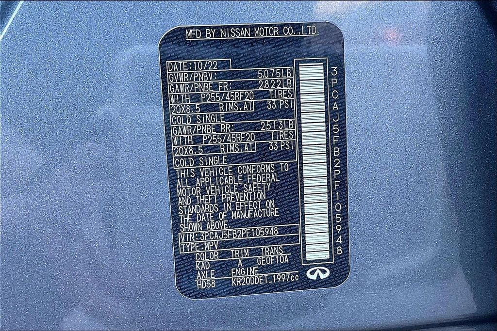 2023 INFINITI QX50 SPORT