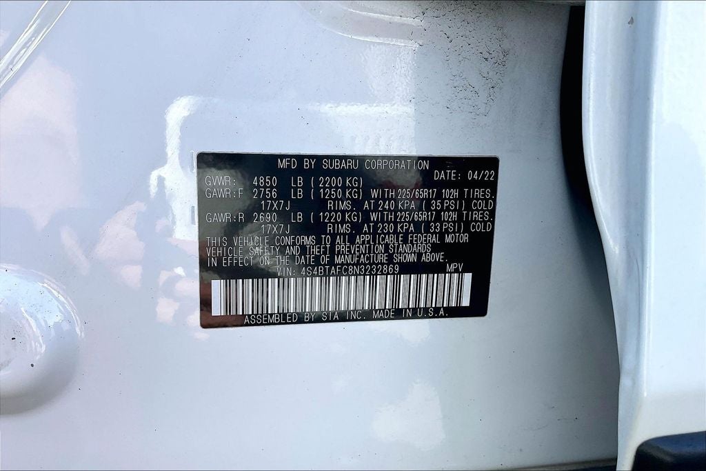 2022 Subaru Outback Premium