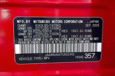 2026 Mitsubishi Outlander Sport 2.0 SE