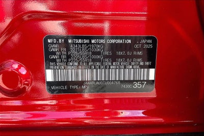 2026 Mitsubishi Outlander Sport S