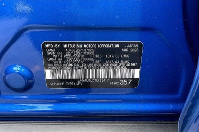 2026 Mitsubishi Outlander Sport 2.0 SE