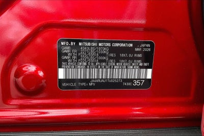 2026 Mitsubishi Outlander Sport 2.0 LE