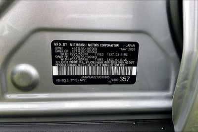 2026 Mitsubishi Outlander Sport 2.0 ES