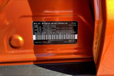 2025 Mitsubishi Outlander Sport 2.0 LE