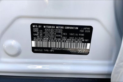 2026 Mitsubishi Outlander Sport 2.0 ES