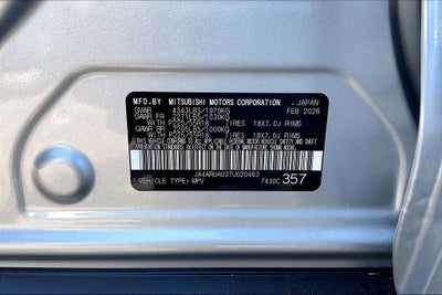 2026 Mitsubishi Outlander Sport 2.0 ES