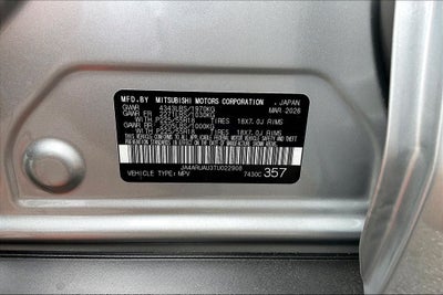 2026 Mitsubishi Outlander Sport 2.0 SE