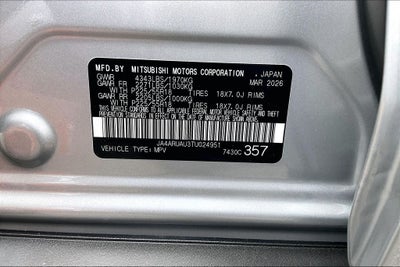 2026 Mitsubishi Outlander Sport 2.0 ES