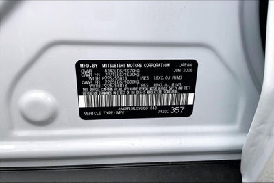 2027 Mitsubishi Outlander Sport 2.0 ES