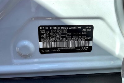 2025 Mitsubishi Outlander Sport 2.0 ES