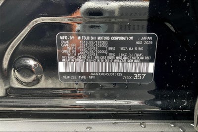 2025 Mitsubishi Outlander Sport 2.0 ES