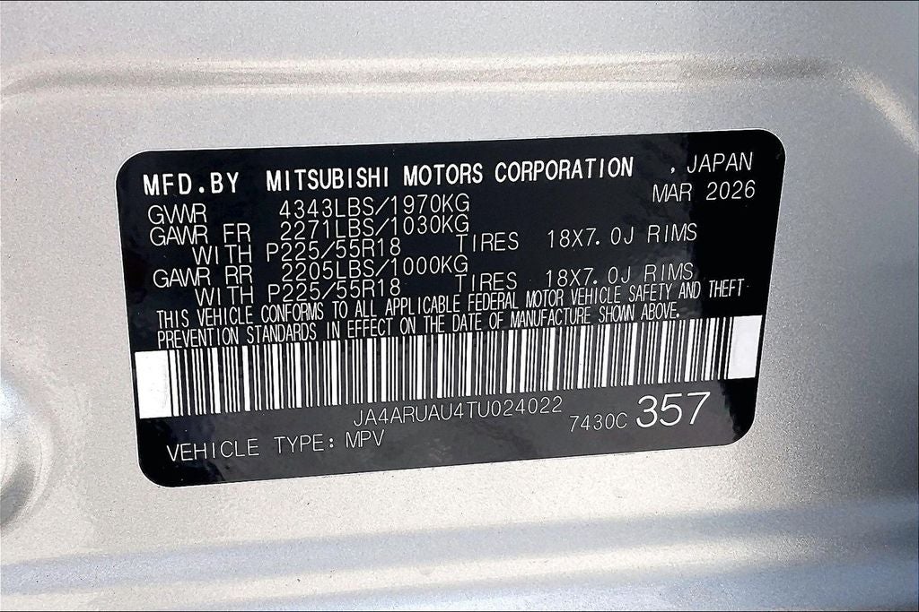 2026 Mitsubishi Outlander Sport 2.0 SE