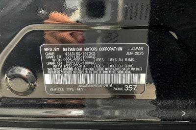 2025 Mitsubishi Outlander Sport 2.0 ES