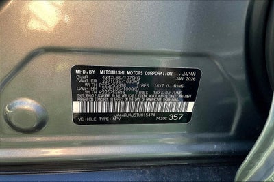 2026 Mitsubishi Outlander Sport 2.0 ES