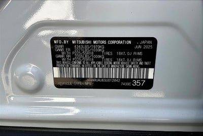 2025 Mitsubishi Outlander Sport 2.0 ES