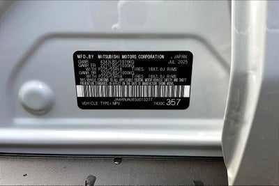 2025 Mitsubishi Outlander Sport 2.0 ES