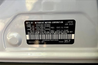 2025 Mitsubishi Outlander Sport 2.0 ES