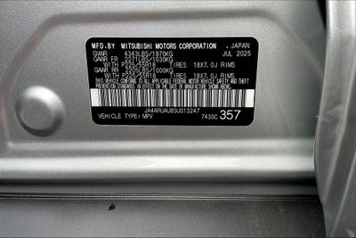 2025 Mitsubishi Outlander Sport 2.0 ES