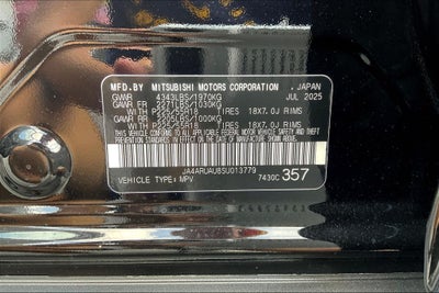 2025 Mitsubishi Outlander Sport 2.0 SE