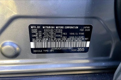 2026 Mitsubishi Outlander Sport 2.0 S