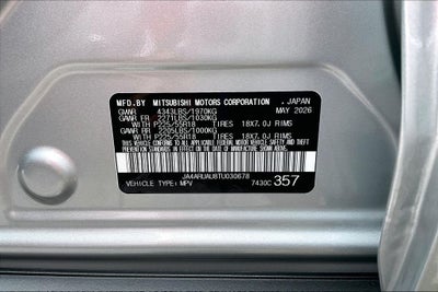 2026 Mitsubishi Outlander Sport 2.0 LE
