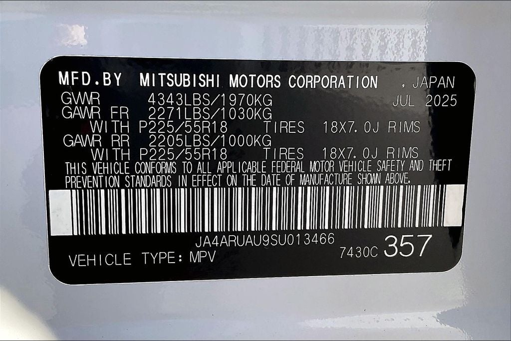 2025 Mitsubishi Outlander Sport 2.0 SE