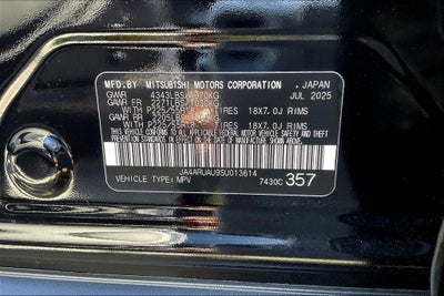 2025 Mitsubishi Outlander Sport S