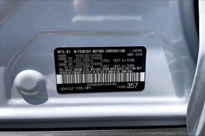 2026 Mitsubishi Outlander Sport 2.0 SE