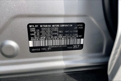 2026 Mitsubishi Outlander Sport 2.0 ES