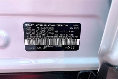 2026 Mitsubishi Eclipse Cross LE