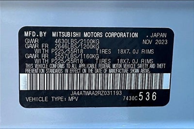 2024 Mitsubishi Eclipse Cross SE S-AWC