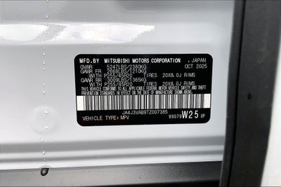 2026 Mitsubishi Outlander SE