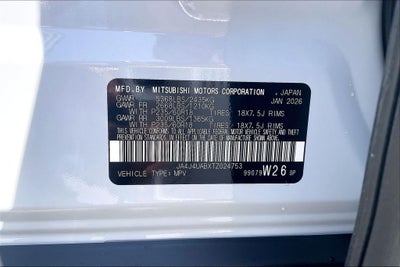 2026 Mitsubishi Outlander ES