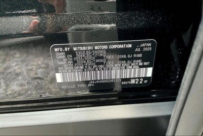 2025 Mitsubishi Outlander SE