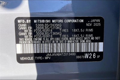 2026 Mitsubishi Outlander Trail Edition