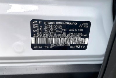 2026 Mitsubishi Outlander SE