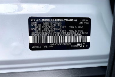 2026 Mitsubishi Outlander SE