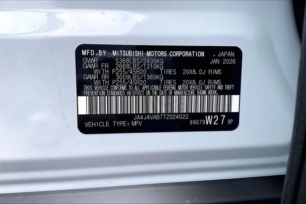 2026 Mitsubishi Outlander SE