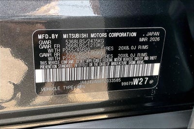 2026 Mitsubishi Outlander Ralliart