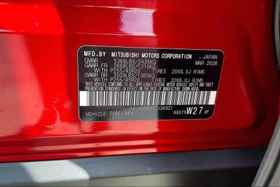 2026 Mitsubishi Outlander Black Edition