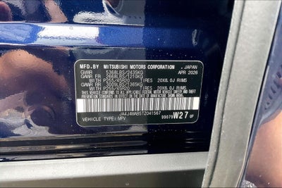 2026 Mitsubishi Outlander SEL