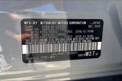 2026 Mitsubishi Outlander SEL