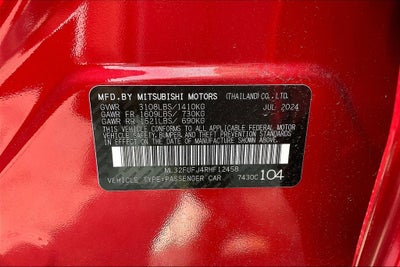 2024 Mitsubishi Mirage G4 ES