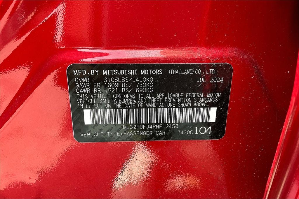 2024 Mitsubishi Mirage G4 ES