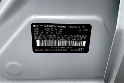 2024 Mitsubishi Mirage G4 ES